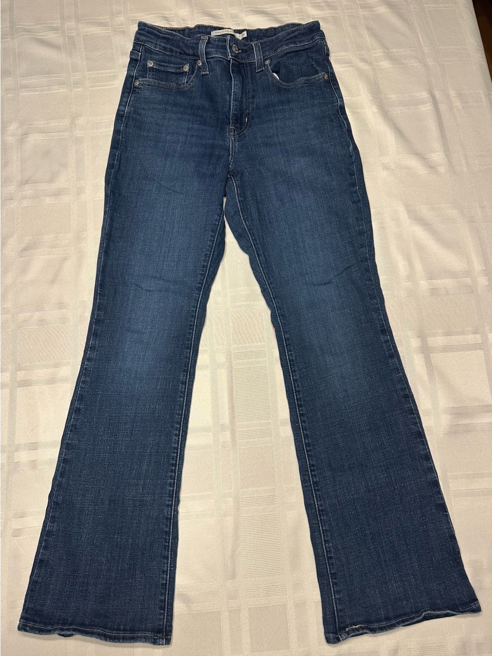 Levi's 725 High Rise Bootcut Jeans Women's Size 28 Blue Denim Stretch